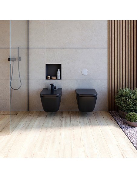 Eurohornacina NEGRO MATE de acero inoxidable 30x30 cm / 30x60 cm Euroshrink