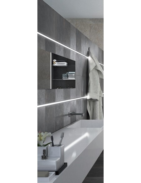 Eurolistelo LED Esquina espejo 90º ES90-301A aluminio 2,50ml Euroshrink