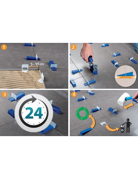 Euroshrink kit Eurolevelling Wedge Solution (100 calzos + 100 Euroshrink kit Eurolevelling Wedge Solution (100 calzos + 100